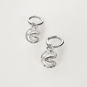 Fortune Cookie Earrings Gift Set - Silver